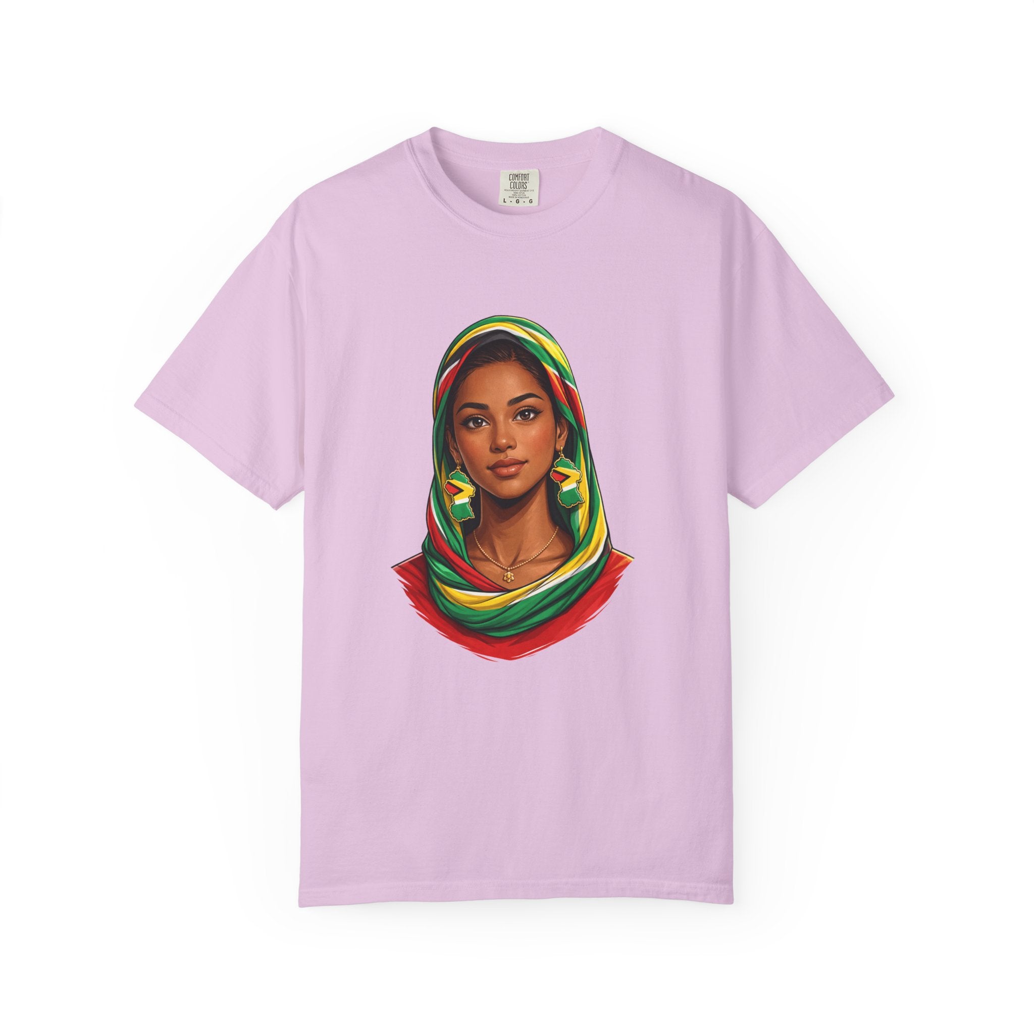 Indo Guyanese Woman Portrait with Headwrap (Unisex T-Shirt)