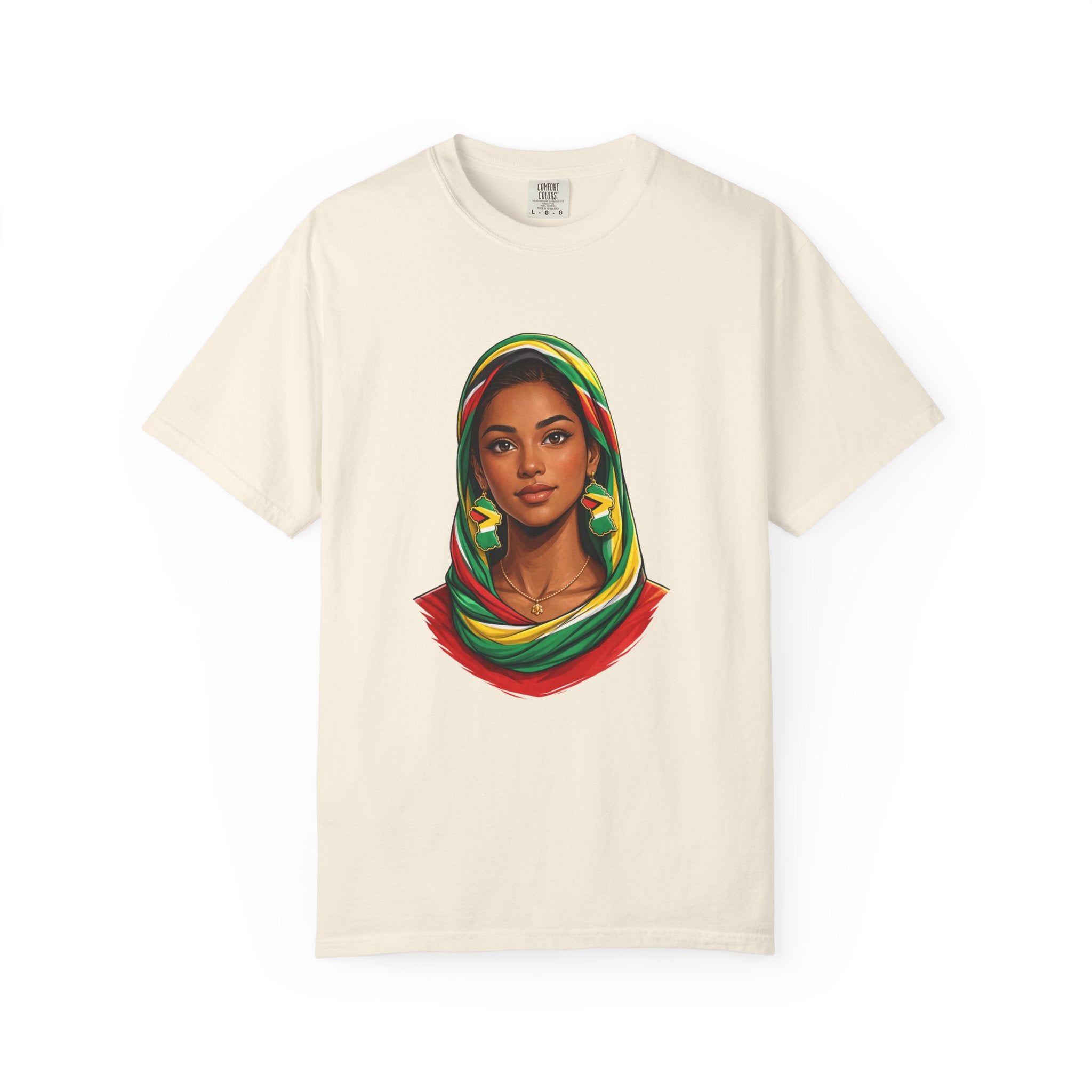 Indo Guyanese Woman Portrait with Headwrap (Unisex T-Shirt)