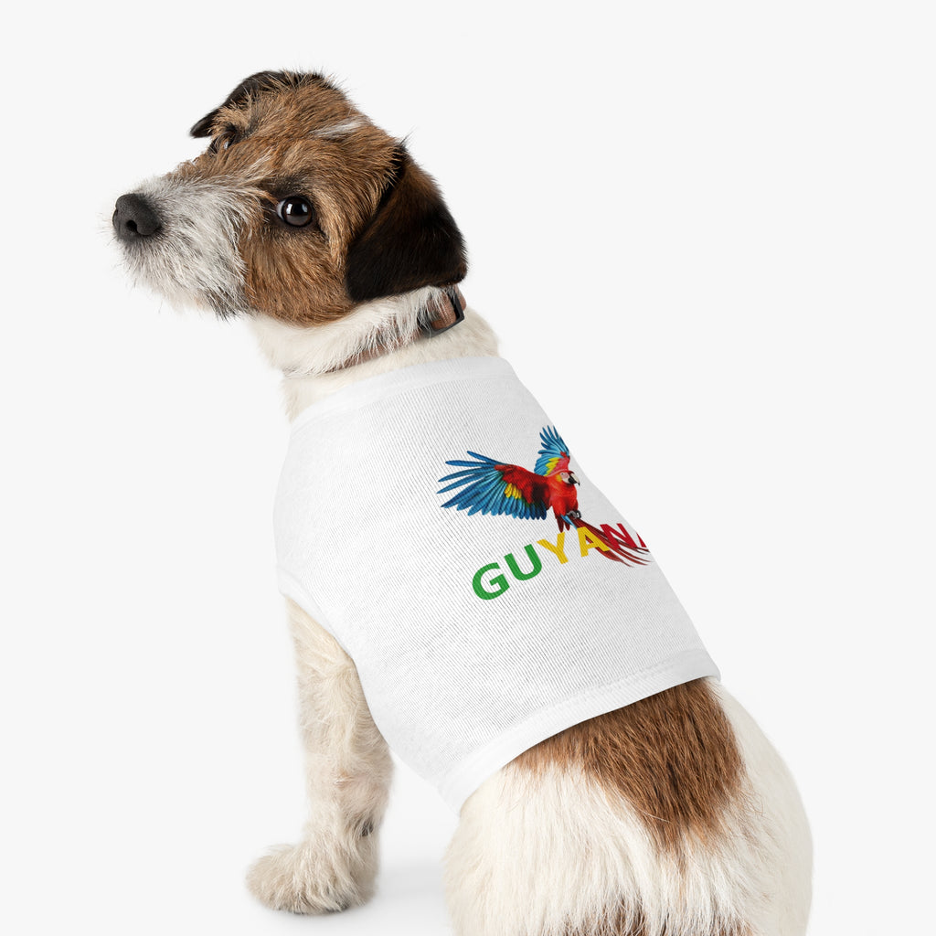 Guyana Parrot Pet Tank Top – Colorful Macaw Dog Shirt