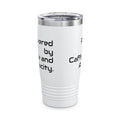20oz Tumbler — "Powered by Caffeine and Audacity" Travel Mug