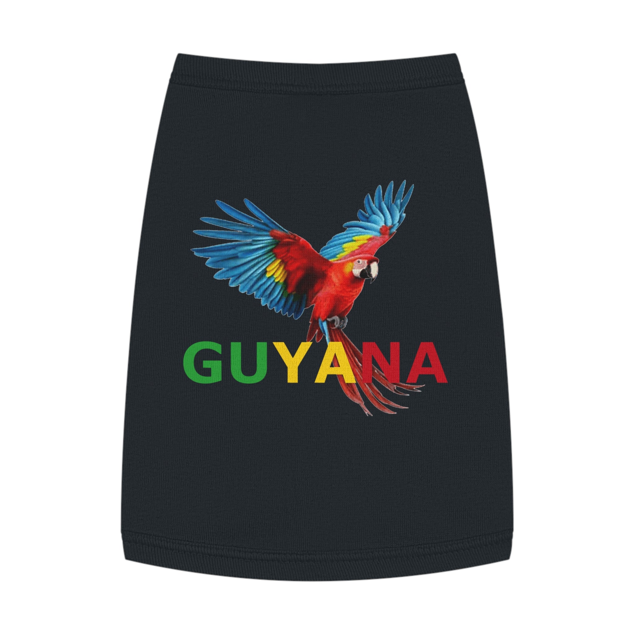 Guyana Parrot Pet Tank Top – Colorful Macaw Dog Shirt