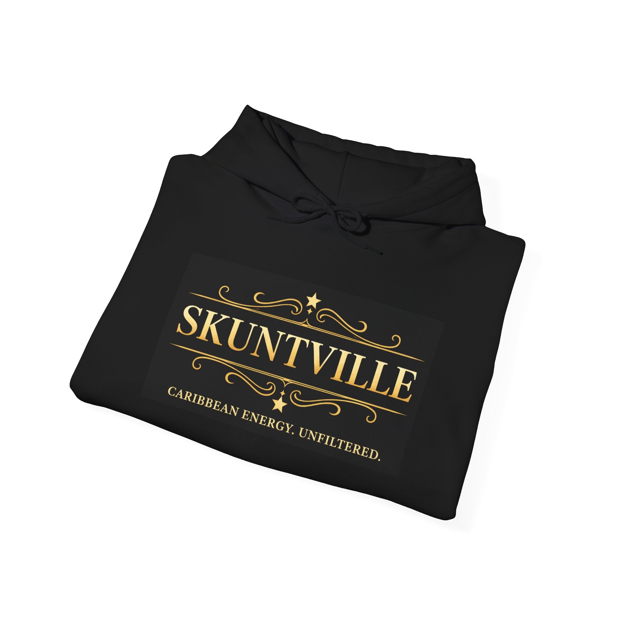 Skuntville Hoodie – Caribbean Energy. Unfiltered. (Unisex Pullover Hoodie)