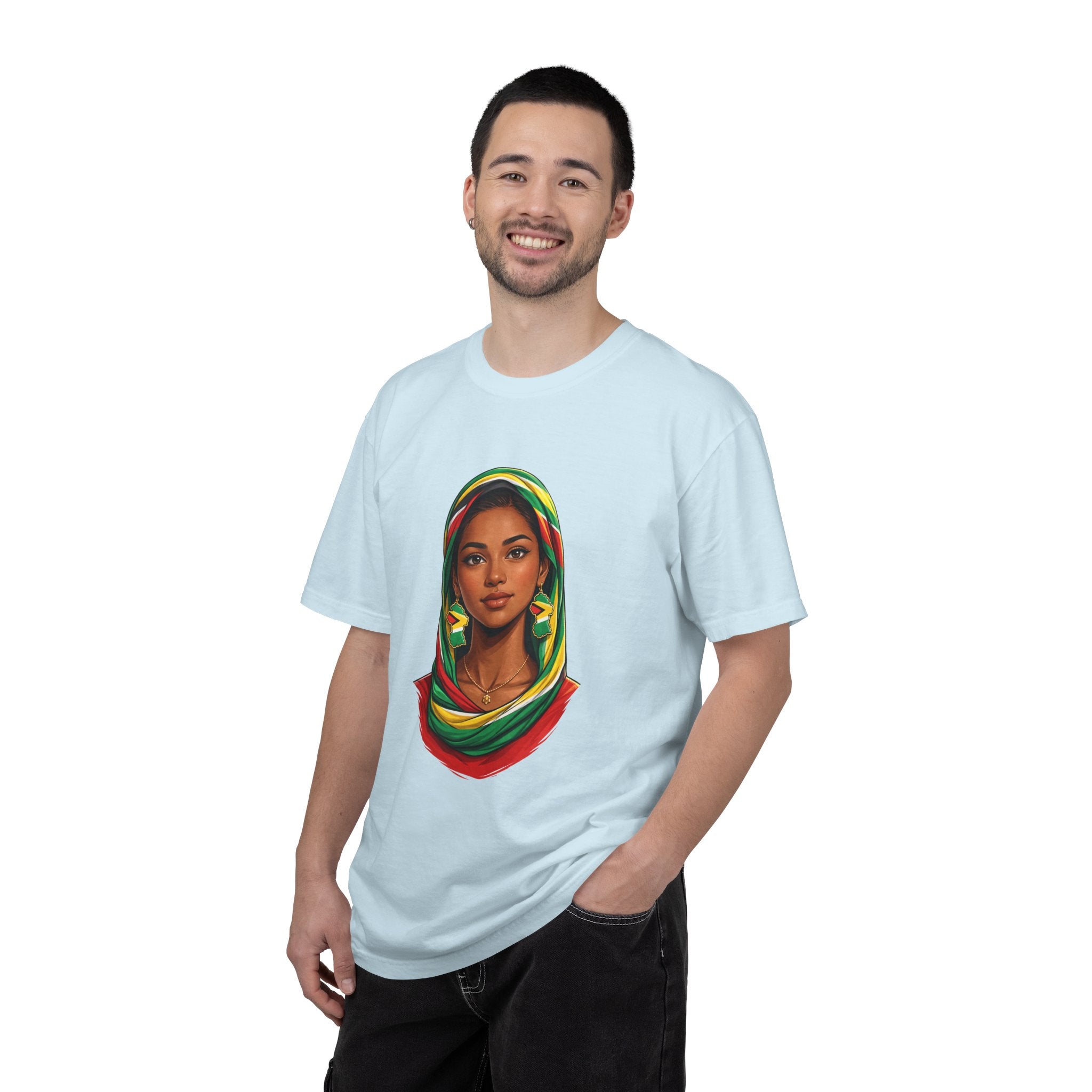 Indo Guyanese Woman Portrait with Headwrap — Unisex Tee