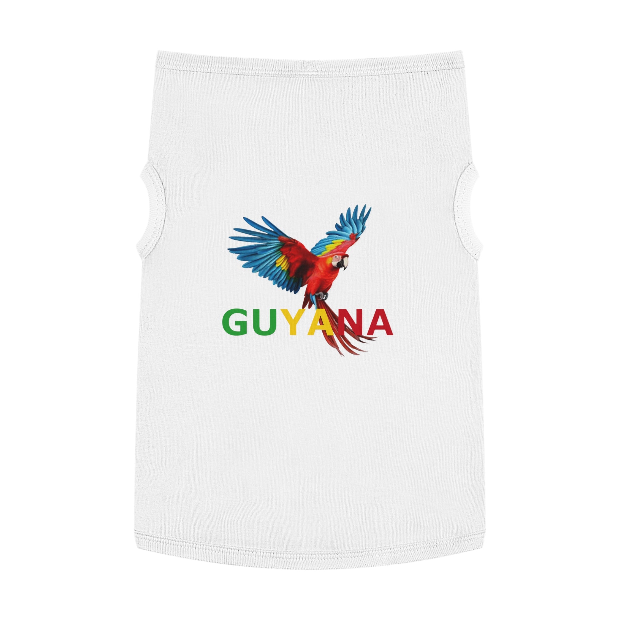 Guyana Parrot Pet Tank Top – Colorful Macaw Dog Shirt