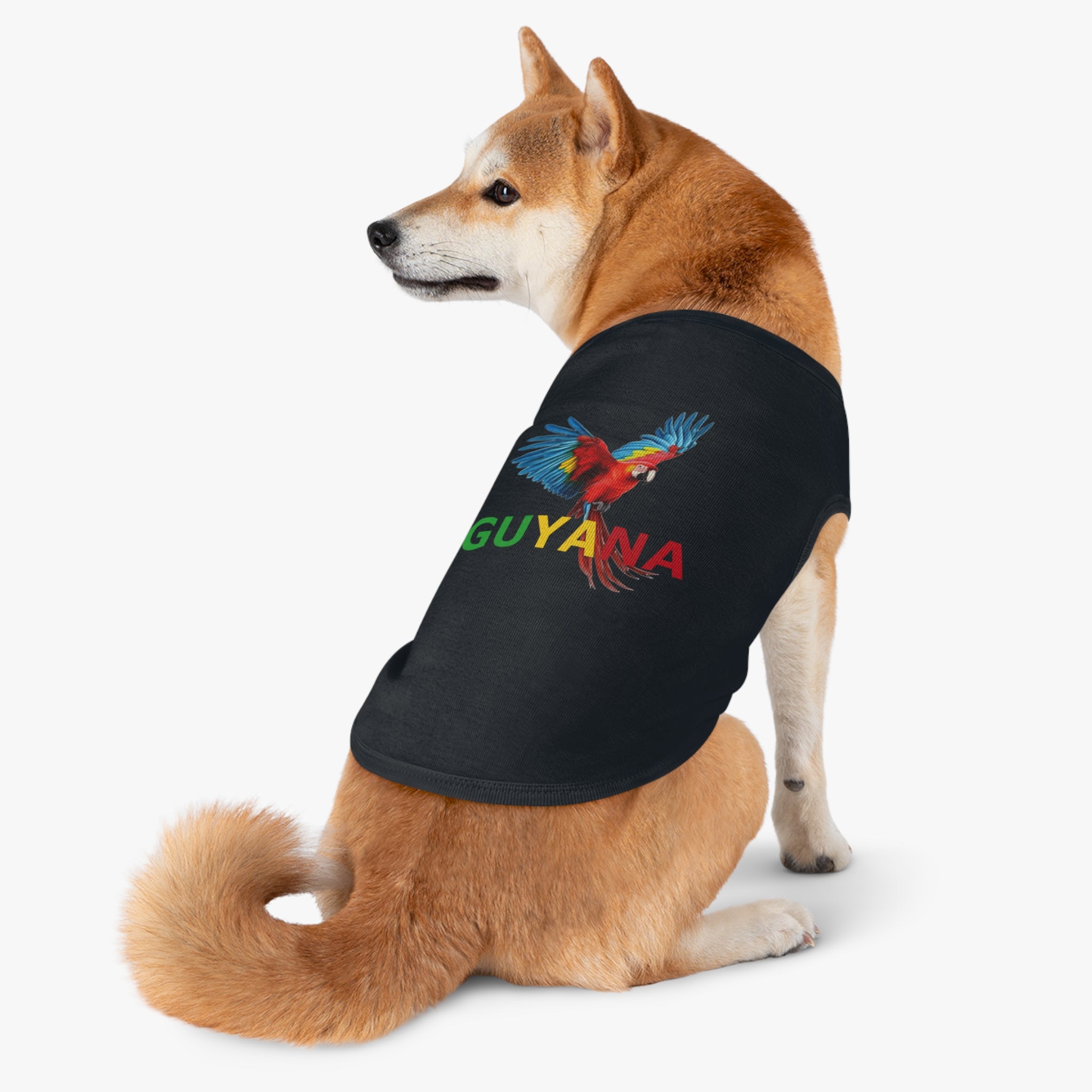 Guyana Parrot Pet Tank Top – Colorful Macaw Dog Shirt