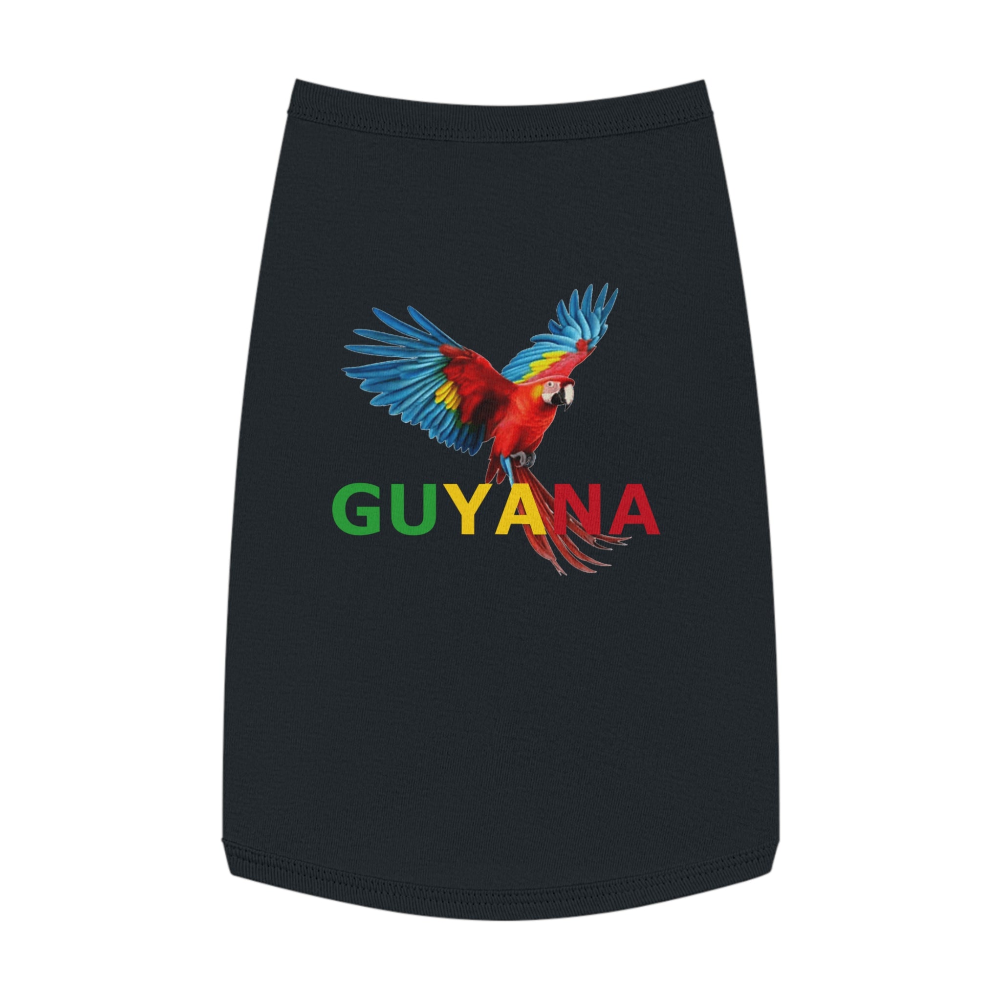 Guyana Parrot Pet Tank Top – Colorful Macaw Dog Shirt