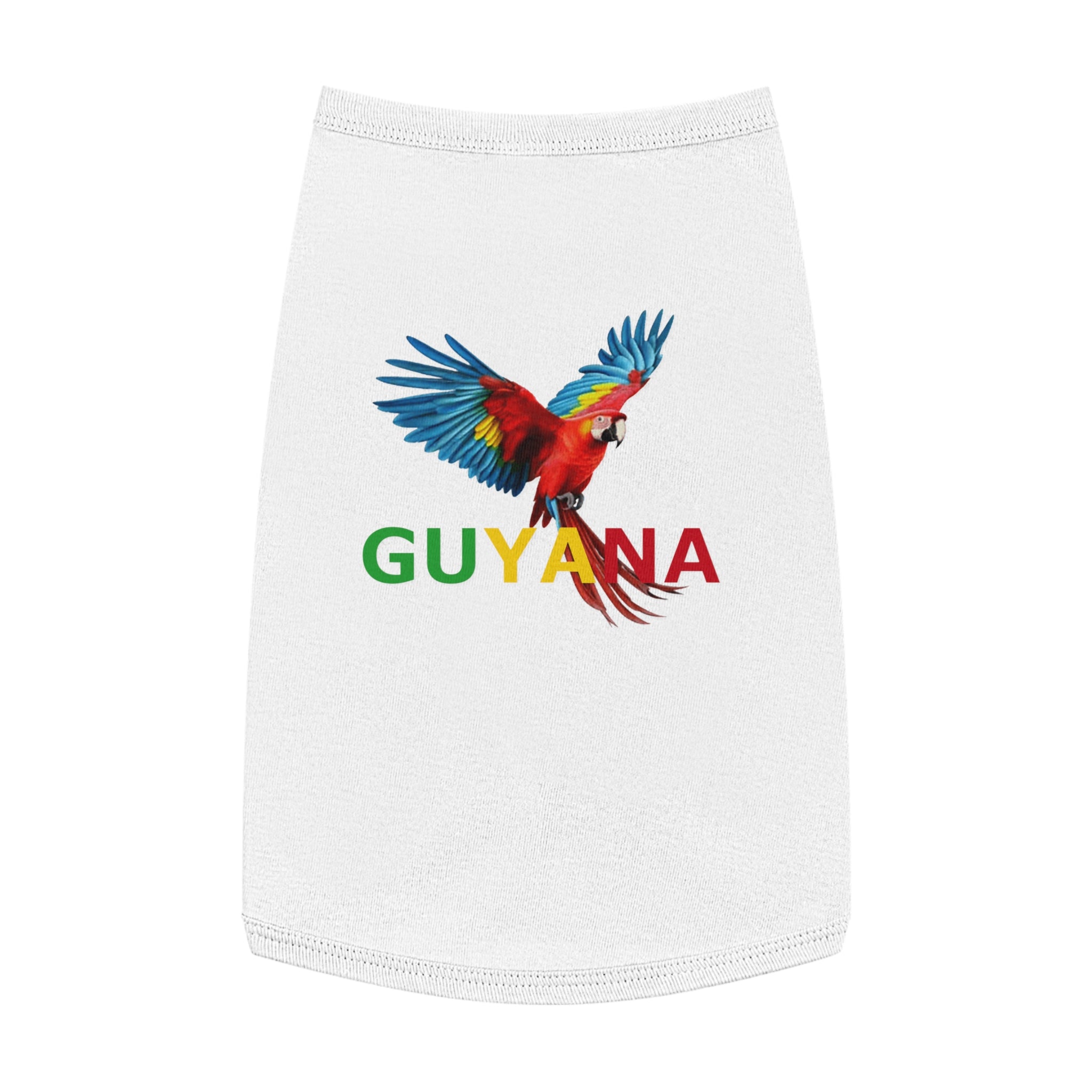Guyana Parrot Pet Tank Top – Colorful Macaw Dog Shirt