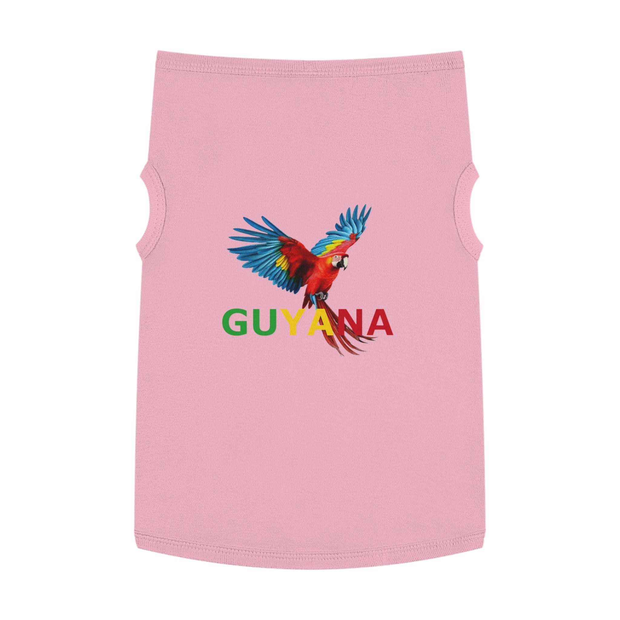 Guyana Parrot Pet Tank Top – Colorful Macaw Dog Shirt