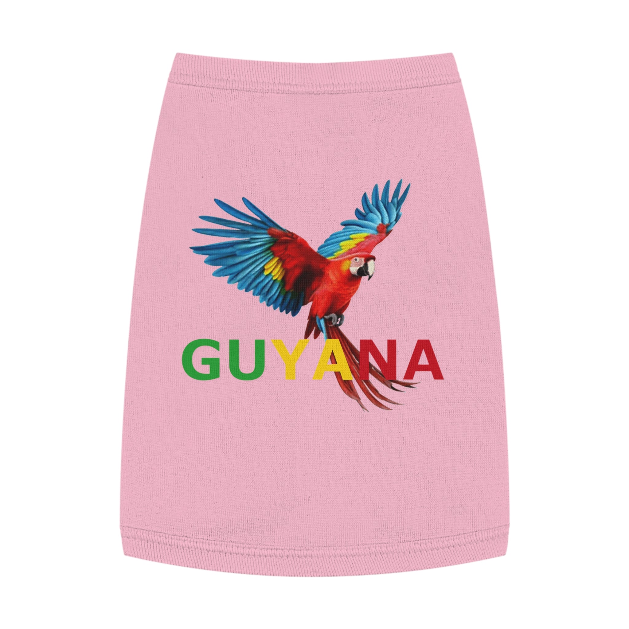 Guyana Parrot Pet Tank Top – Colorful Macaw Dog Shirt