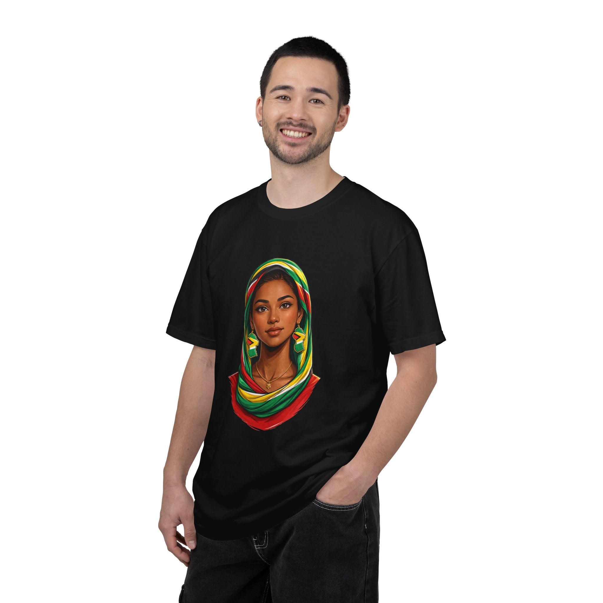 Indo Guyanese Woman Portrait with Headwrap — Unisex Tee