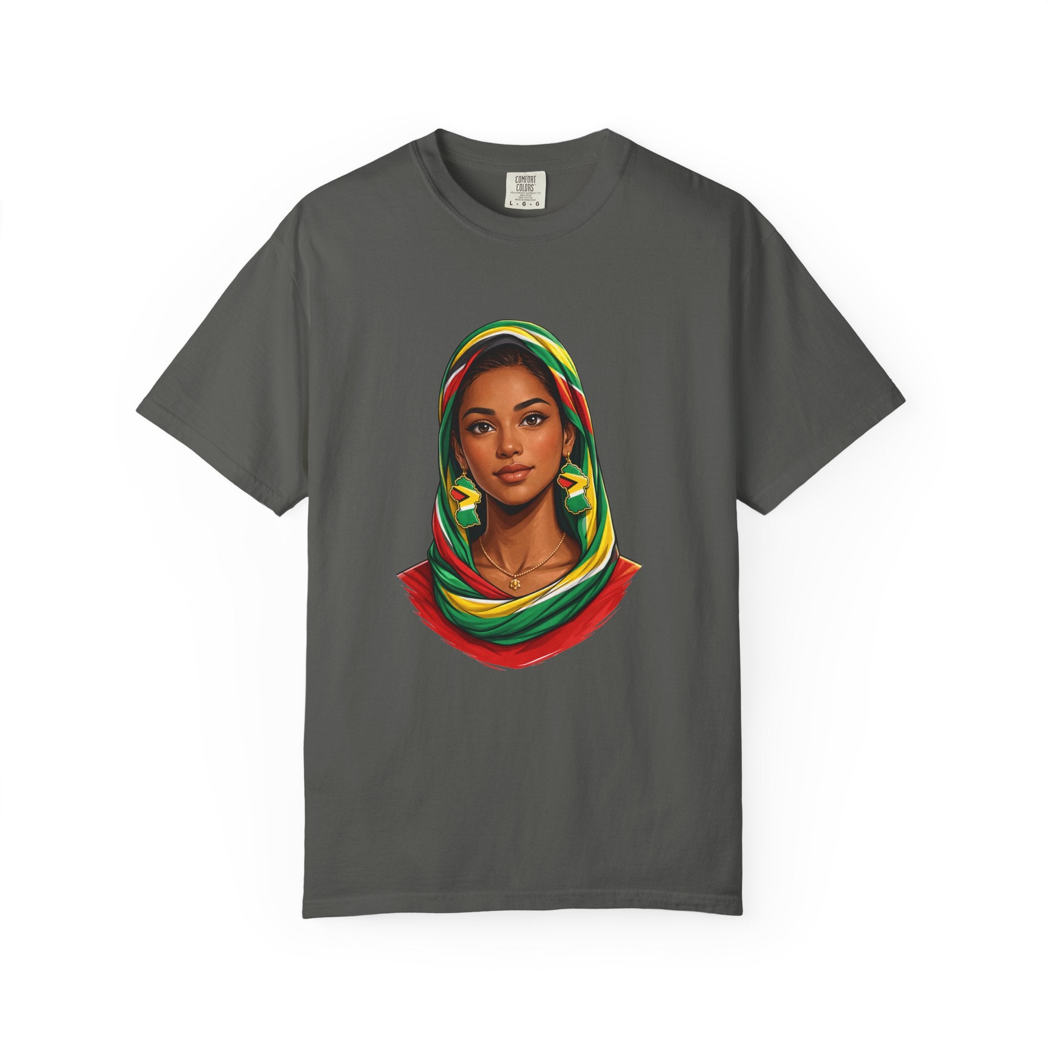 Indo Guyanese Woman Portrait with Headwrap (Unisex T-Shirt)