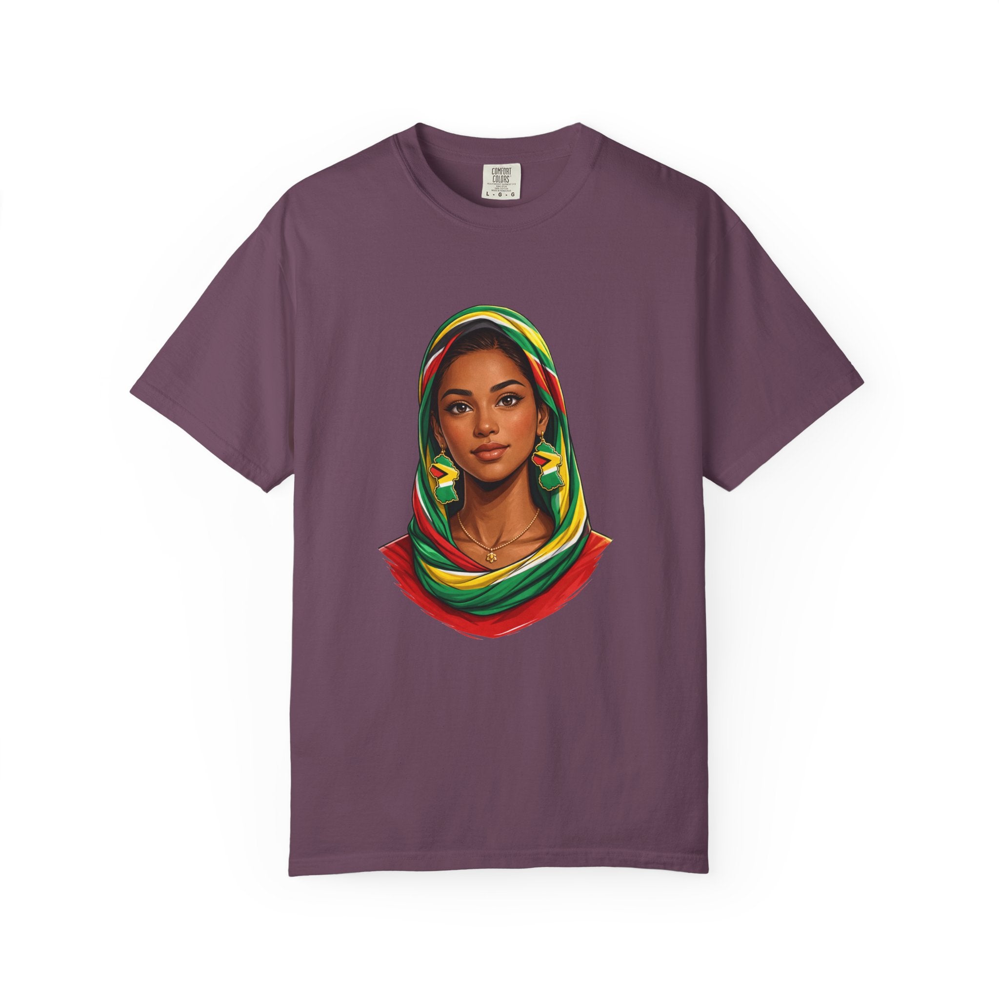 Indo Guyanese Woman Portrait with Headwrap (Unisex T-Shirt)