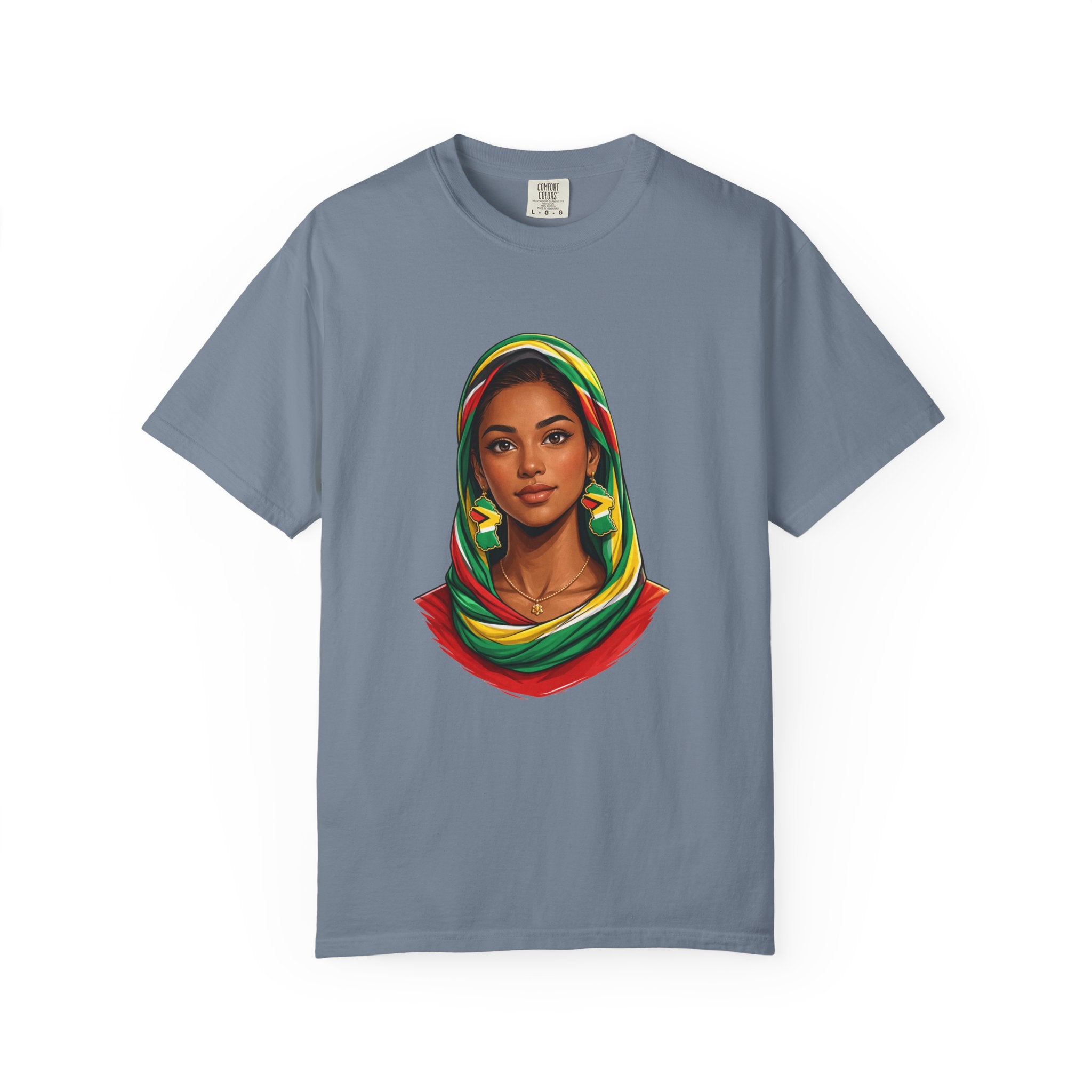 Indo Guyanese Woman Portrait with Headwrap (Unisex T-Shirt)