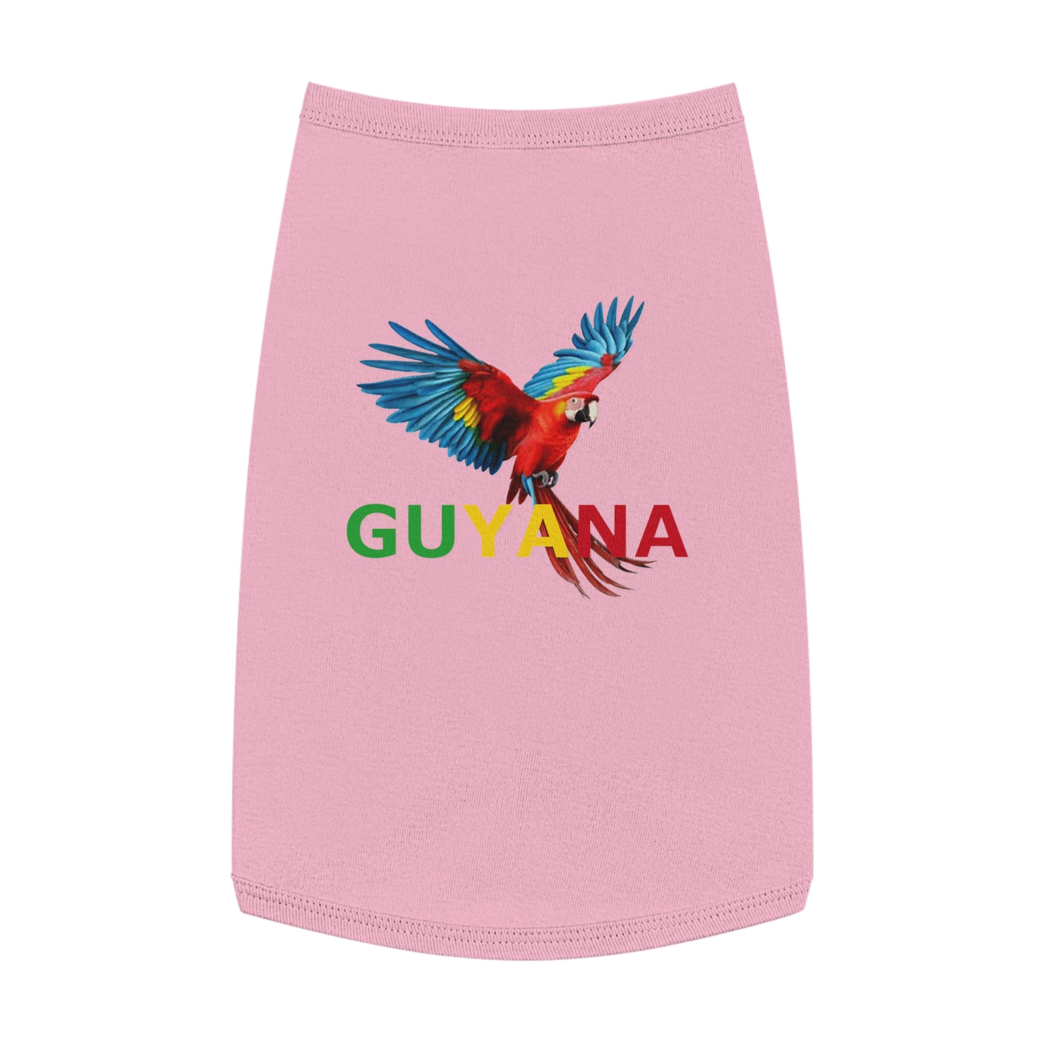 Guyana Parrot Pet Tank Top – Colorful Macaw Dog Shirt