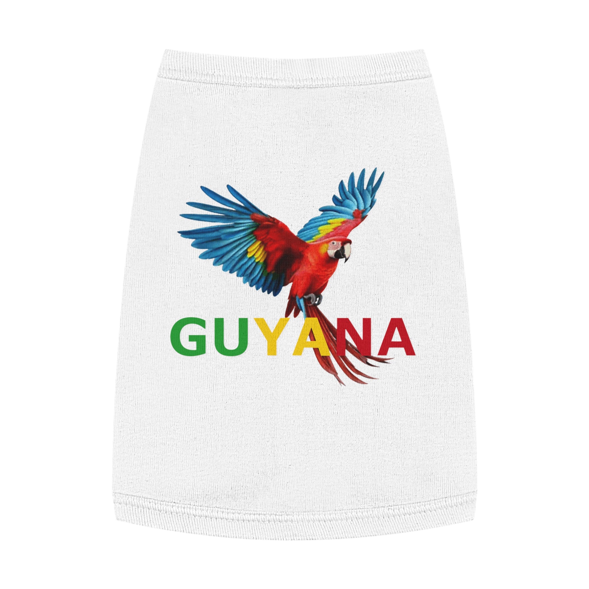 Guyana Parrot Pet Tank Top – Colorful Macaw Dog Shirt