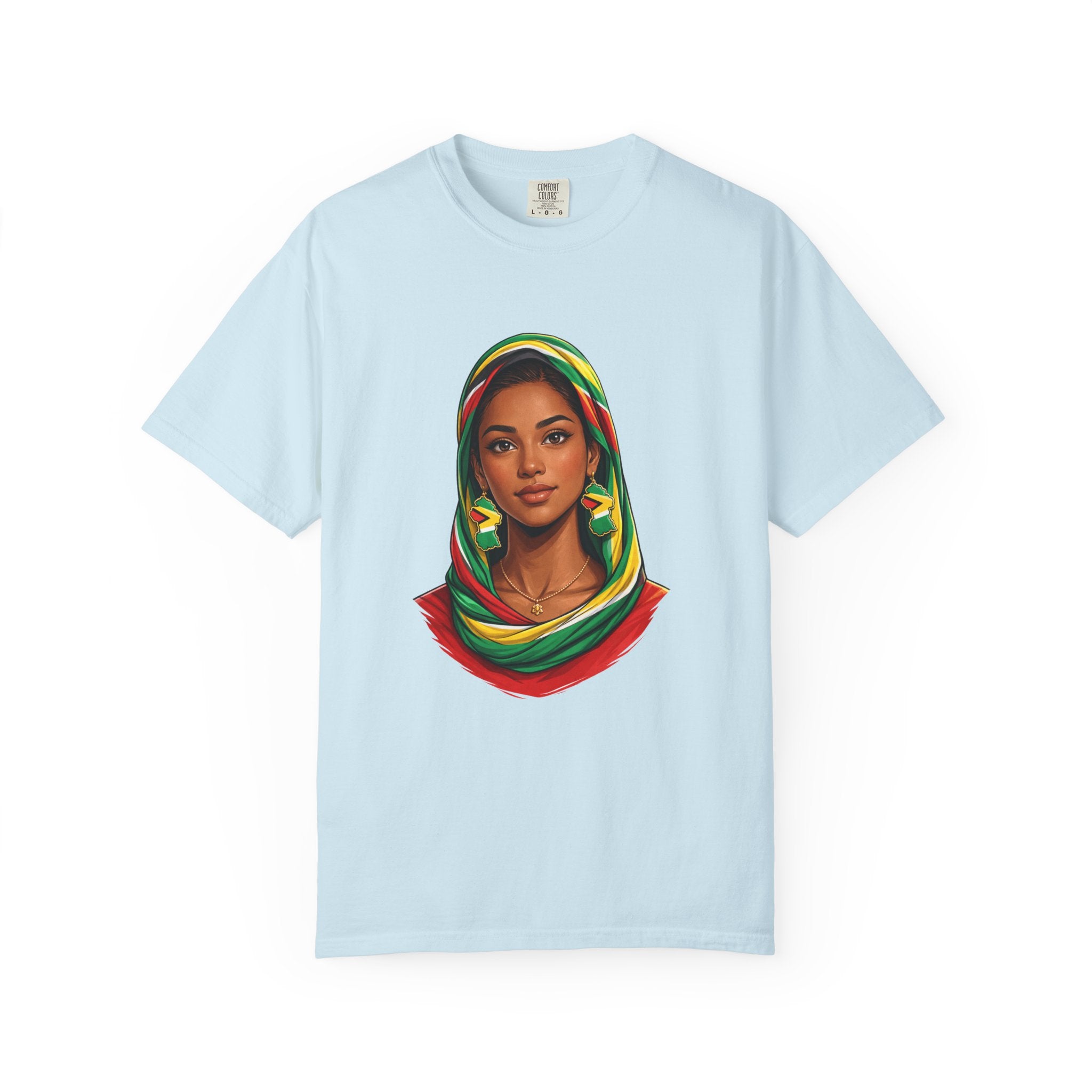 Indo Guyanese Woman Portrait with Headwrap (Unisex T-Shirt)